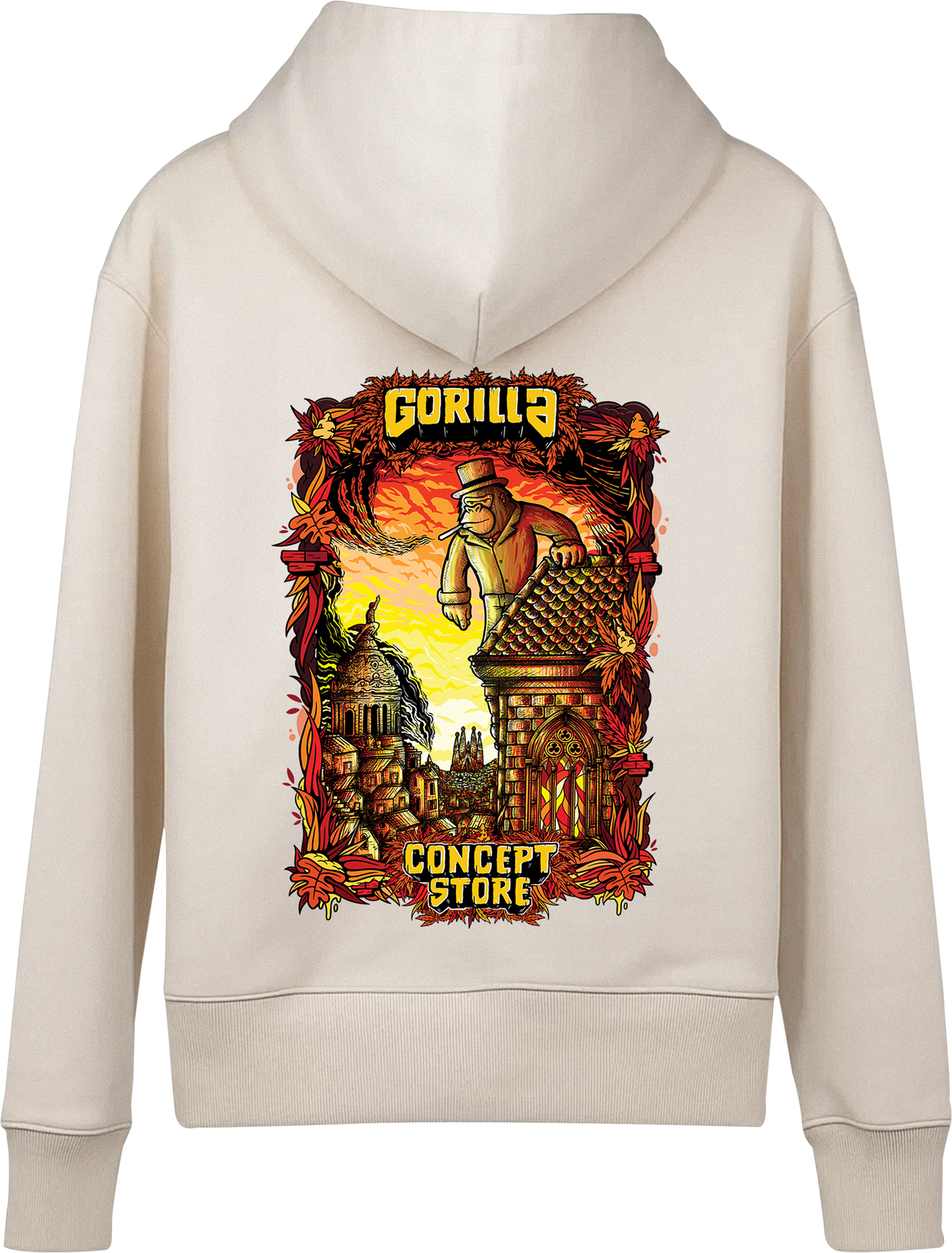 Sudadera GORILLA Gotico Rojo