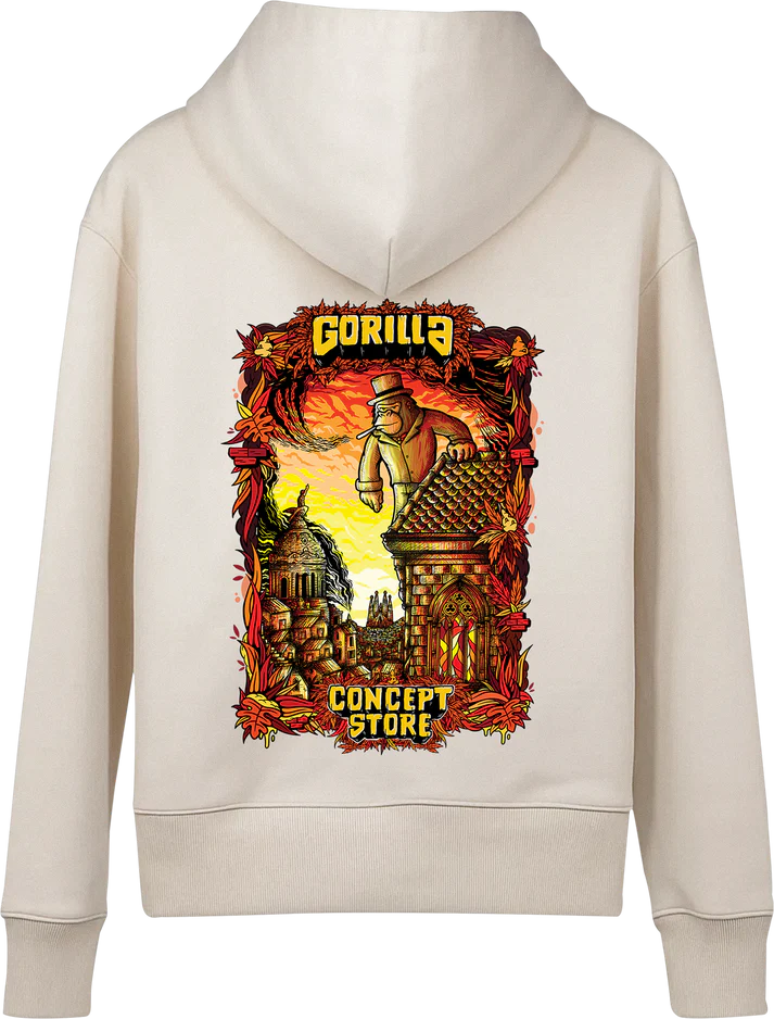 Sudadera GORILLA Gotico Rojo