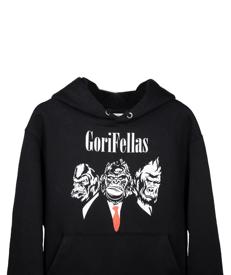 Imagen de SUDADERA GORILLA GORIFELLAS NEGRA