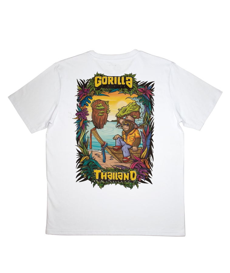 Imagen de CAMISETA GORILLA THAI BLANCA