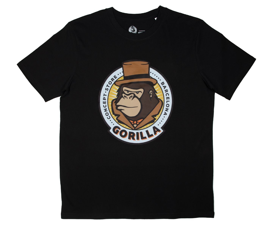 Imagen de CAMISETA GORILLA LOGO NEGRA