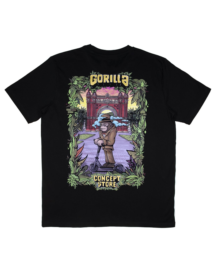 Imagen de CAMISETA GORILLA ARCO NEGRA