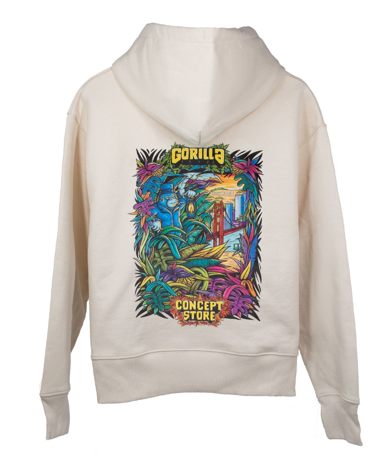 Imagen de SUDADERA GORILLA HOLLYWOOD CREMA