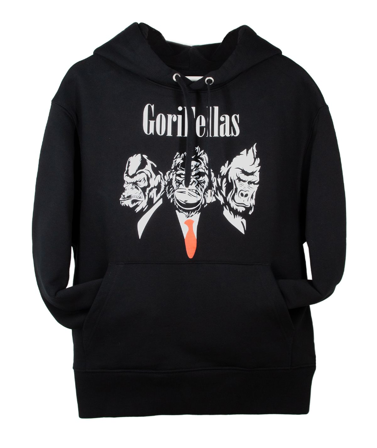 Imagen de SUDADERA GORILLA GORIFELLAS NEGRA