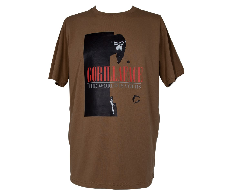 Imagen de CAMISETA GORILLA FACE MARRON