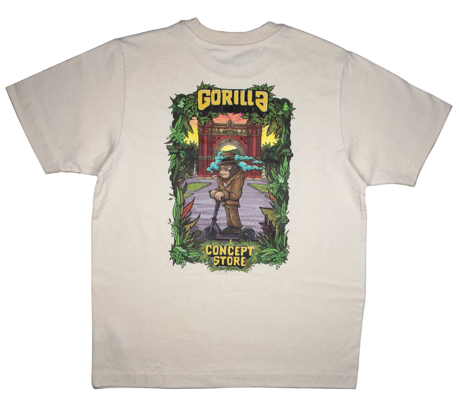 Imagen de CAMISETA GORILLA  ARCO CREMA