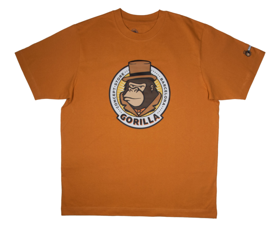 Imagen de CAMISETA GORILLA LOGO NARANJA