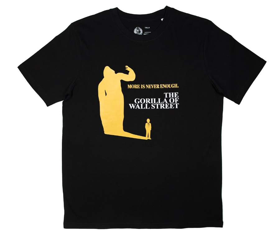 Imagen de CAMISETA GORILLA WALLSTREET NEGRA