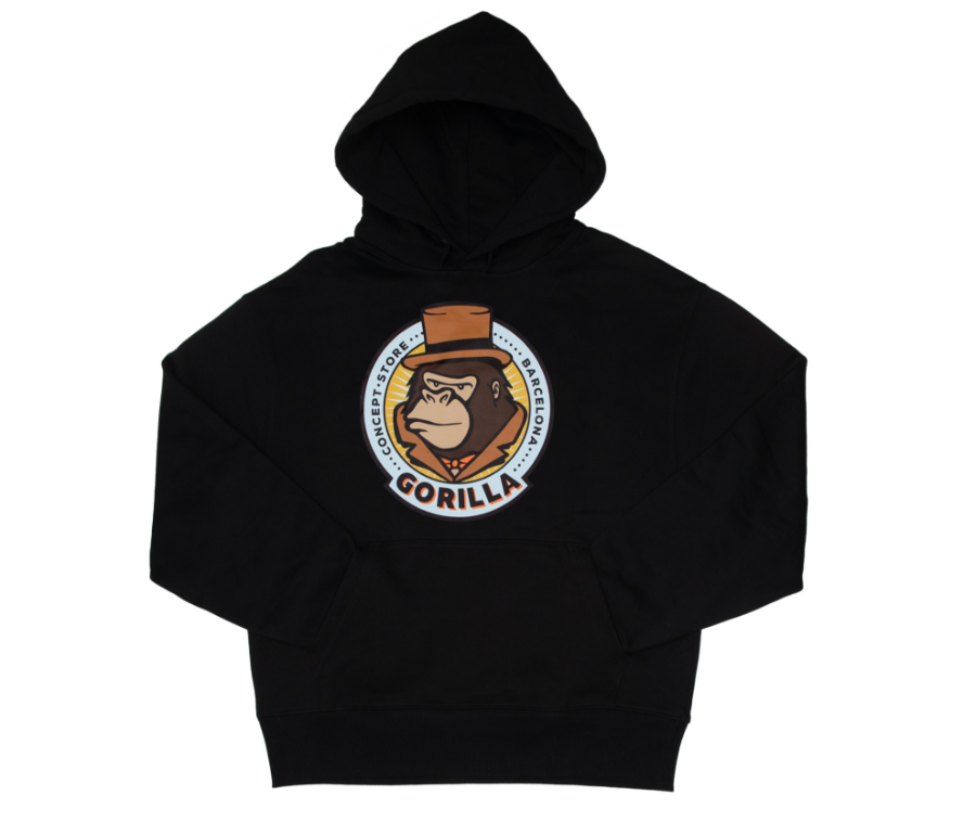 Imagen de SUDADERA GORILLA LOGO NEGRA